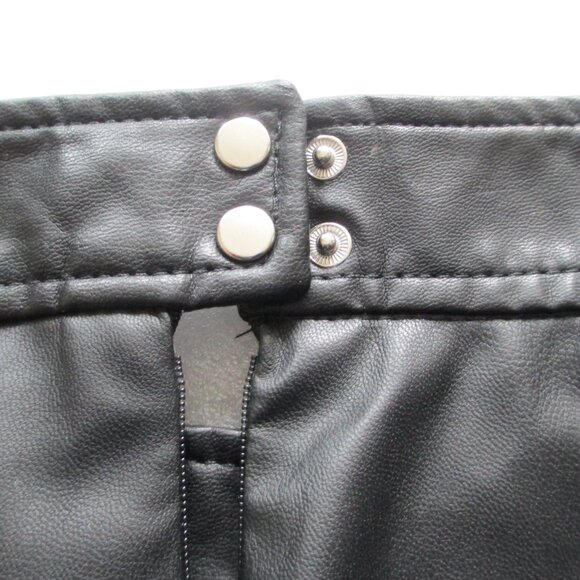 H&M FAUX LEATHER MINI SKIRT - Picture 11 of 13